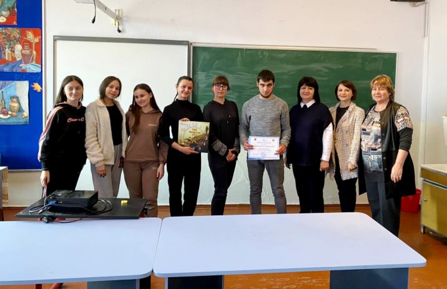 Рабочий визит начальника Управления образования Гагаузии в учебные заведения села Казаклия